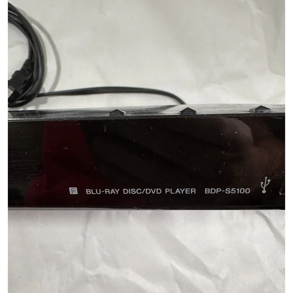 Sony BDP-S5100 DVD BluRay Disc Player Black No Remote Tested w/HDMI Cable